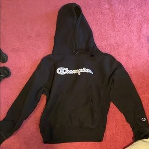Champion black sweatshirt worn once